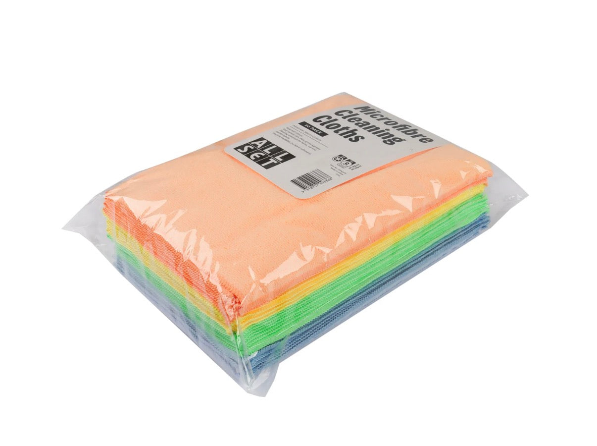 All Set Microfibre Cleaning Cloths - 20 Pack